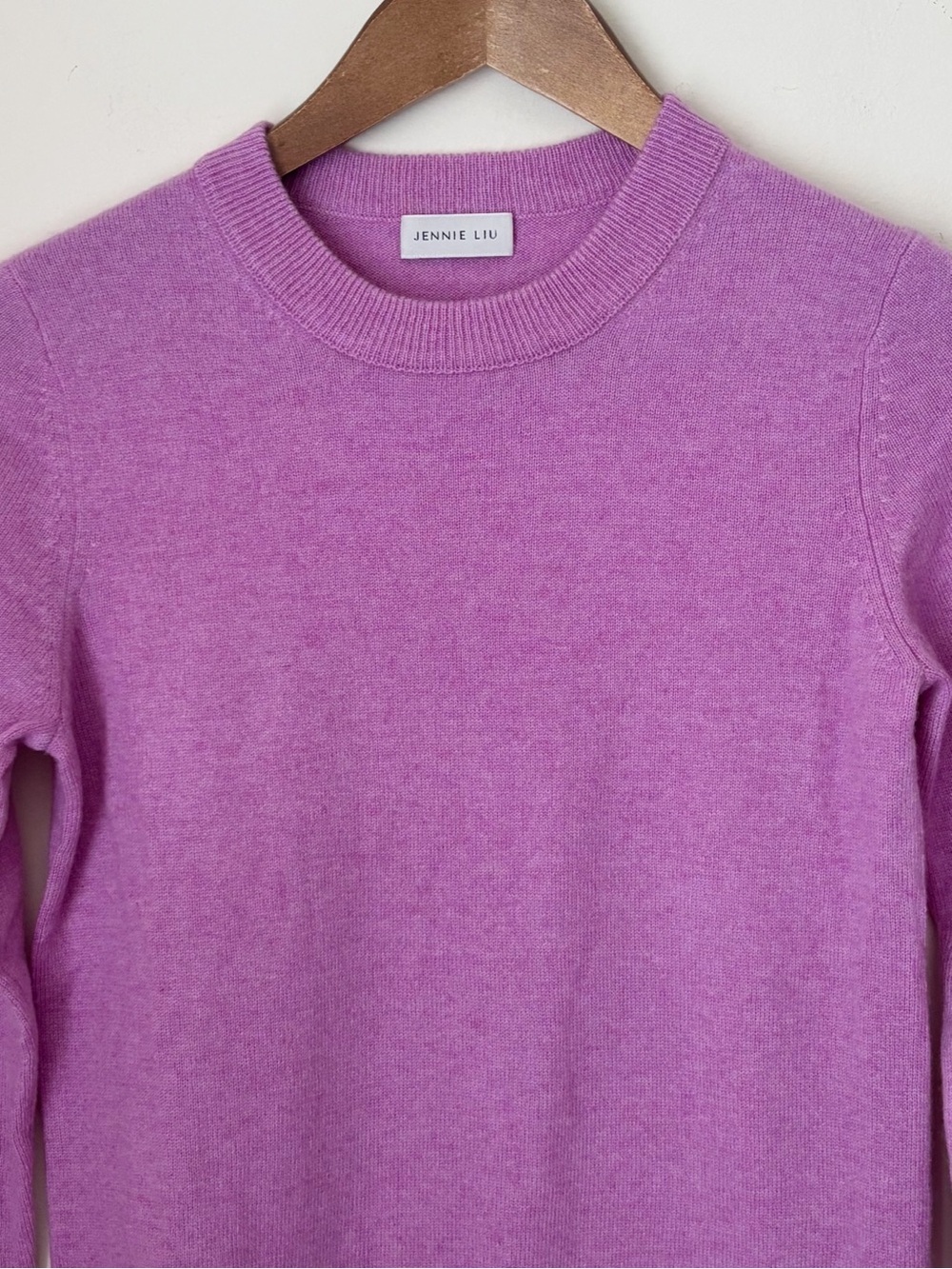 Jennie Liu Orchid Cashmere Long Sleeve Crew Neck Pullover Sweater XS - Picture 3 of 7
